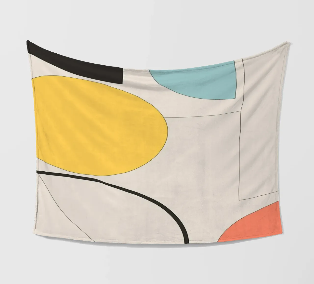 Geometria minimalista 11 coperta in pile da Gaite