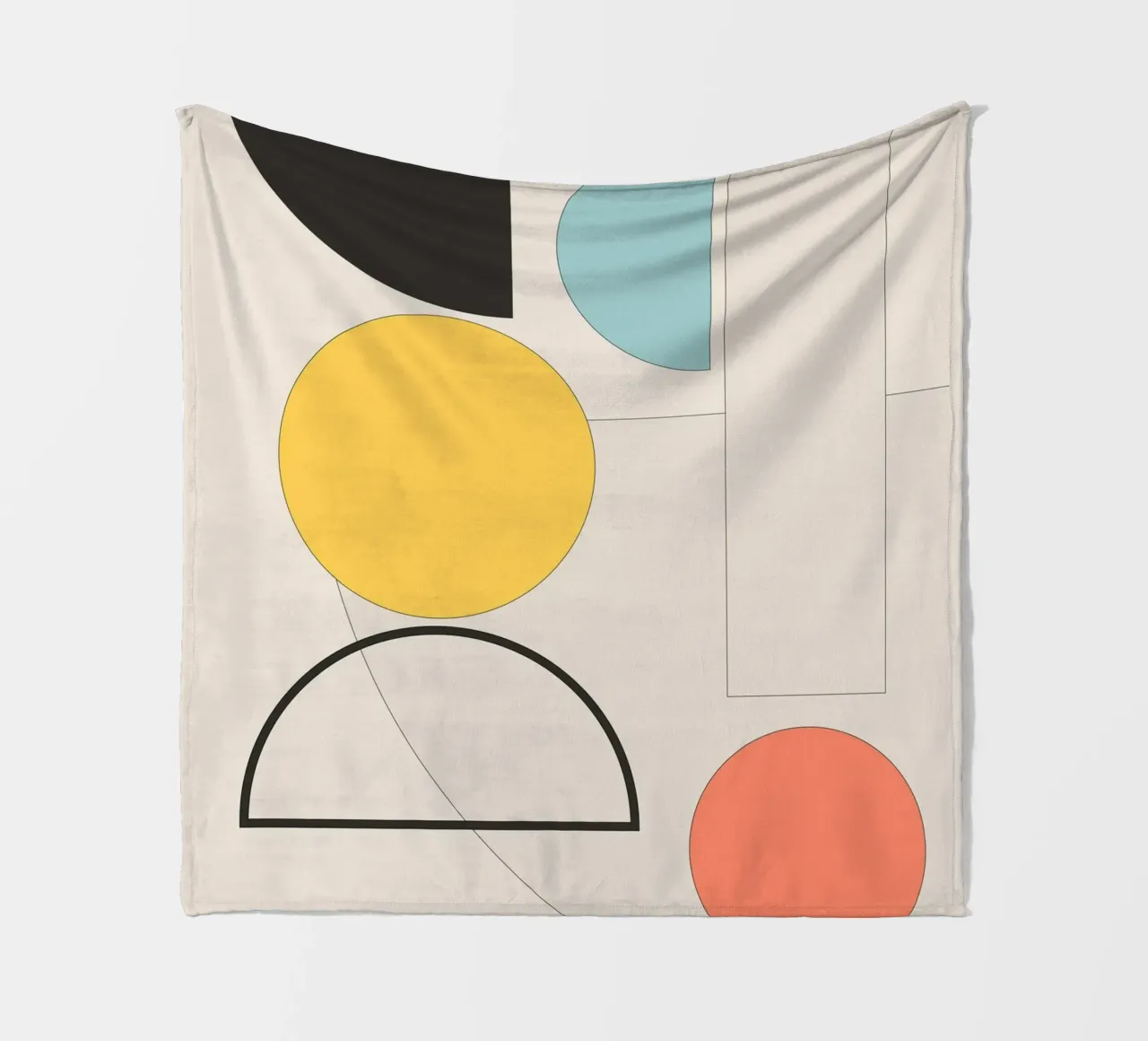 Geometria minimalista 11 coperta in pile da Gaite