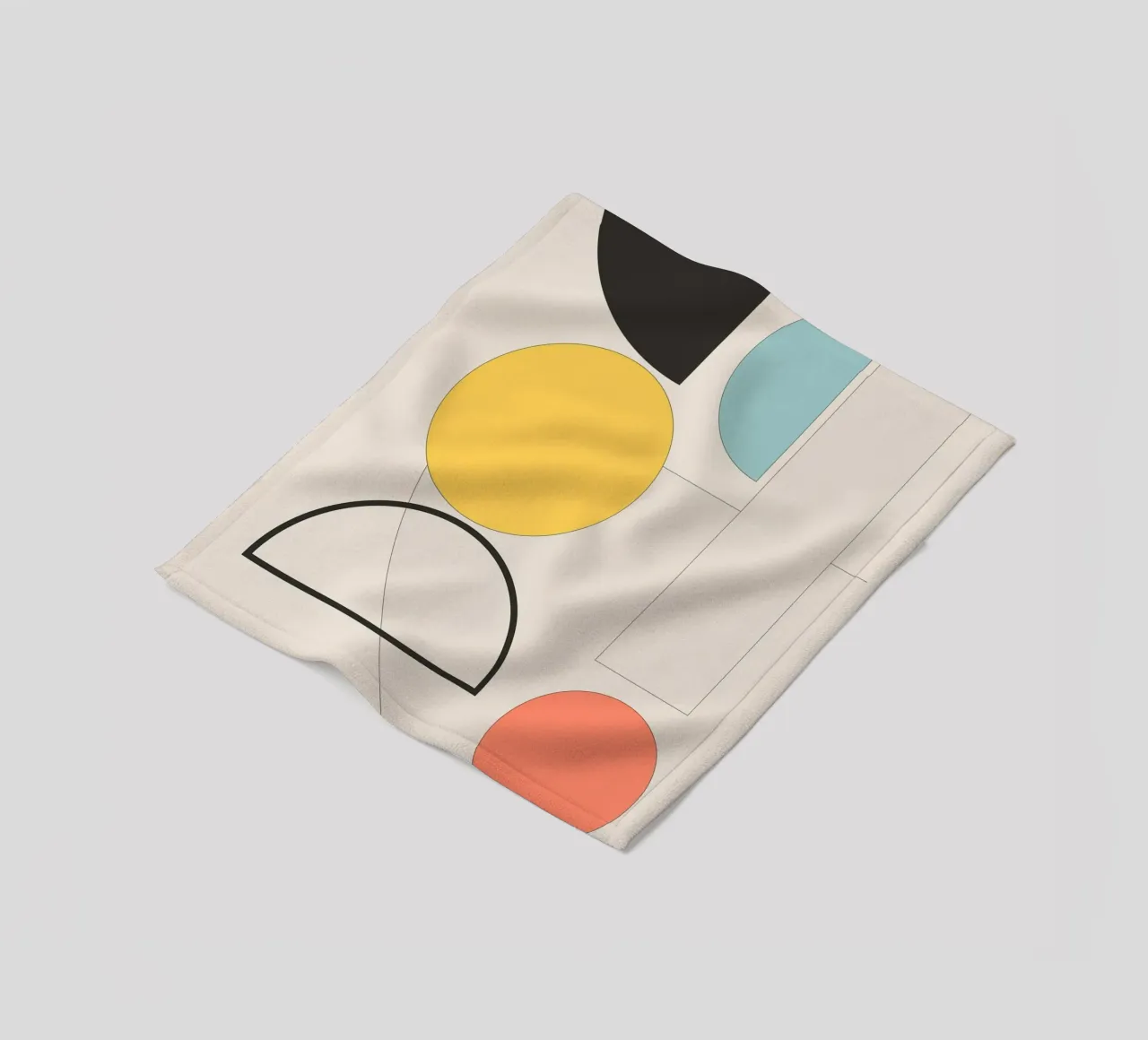 Geometria minimalista 11 coperta in pile da Gaite