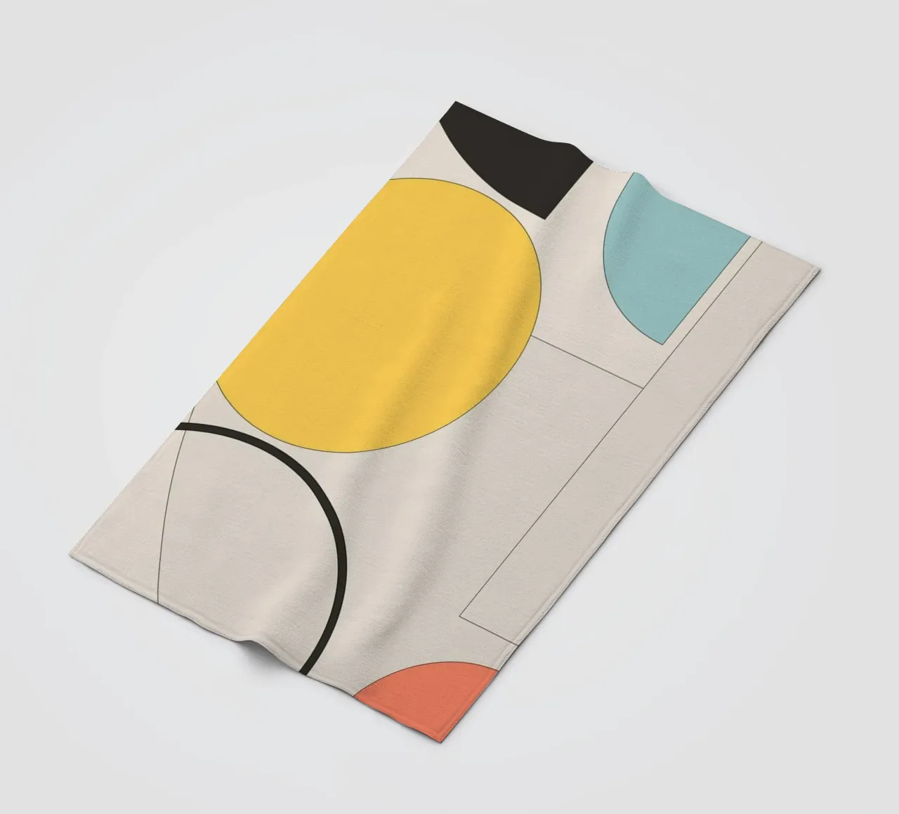 Geometria minimalista 11 coperta in pile da Gaite