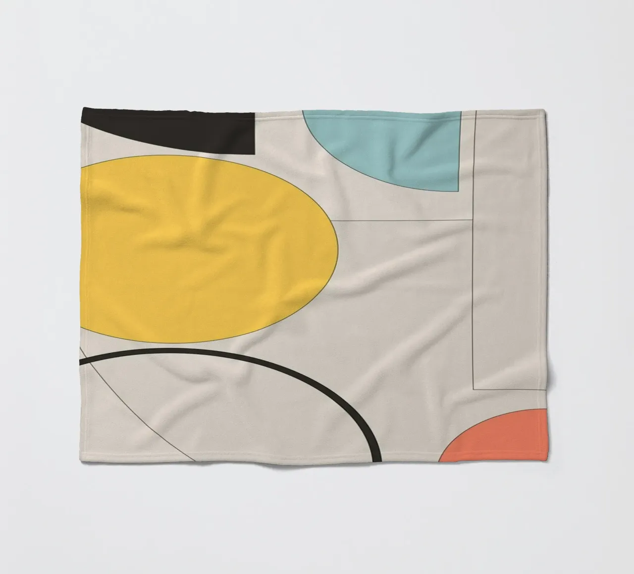 Geometria minimalista 11 coperta in pile da Gaite