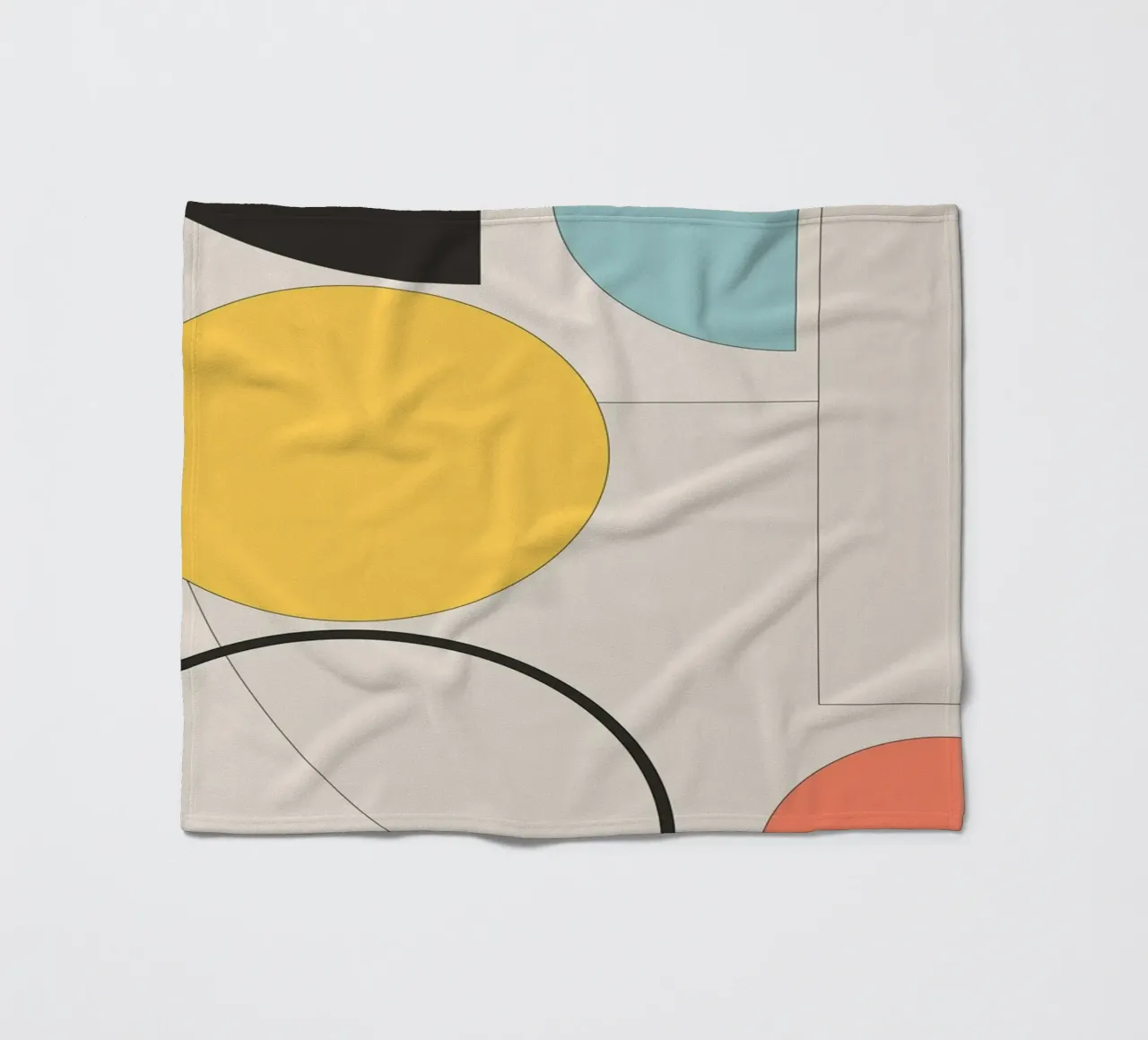 Geometria minimalista 11 coperta in pile da Gaite