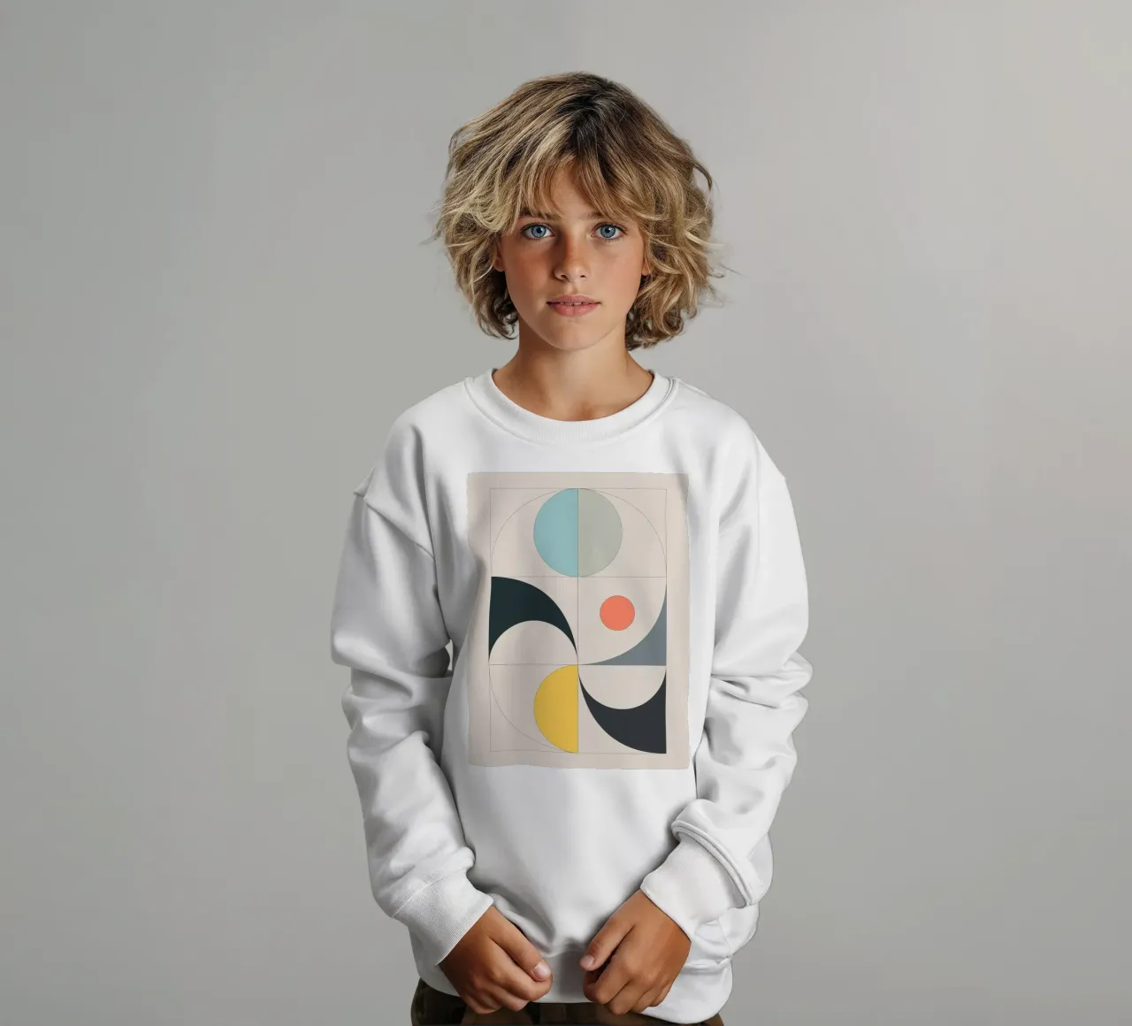 Geometria minimalista 16 felpa bambino da Gaite