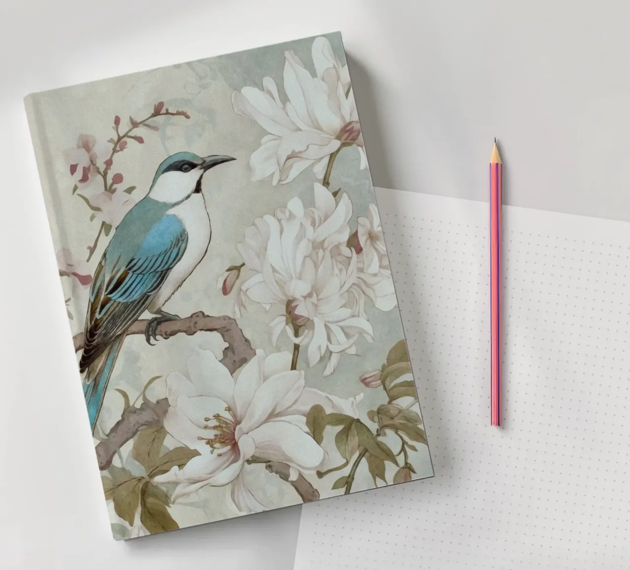 Spring Bird Nostalgia notebook by Andrea Haase Vintage World
