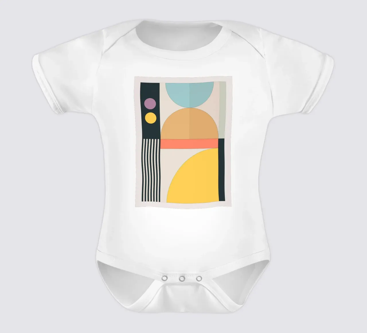 Geometria minimalista 17 body neonato maniche corte da Gaite