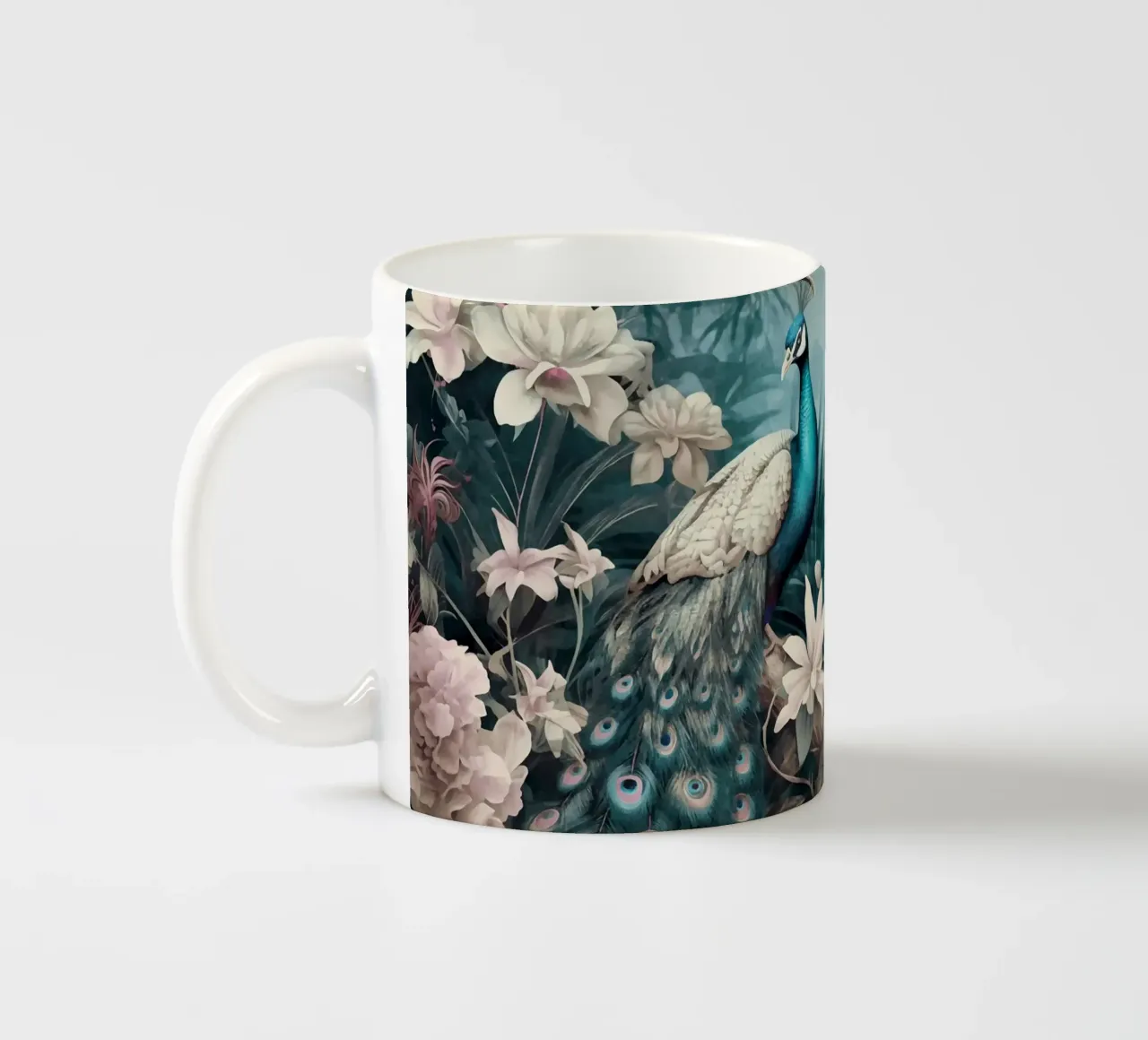Pavoni Paradiso mistico della giungla tazza in ceramica da Andrea Haase Vintage World