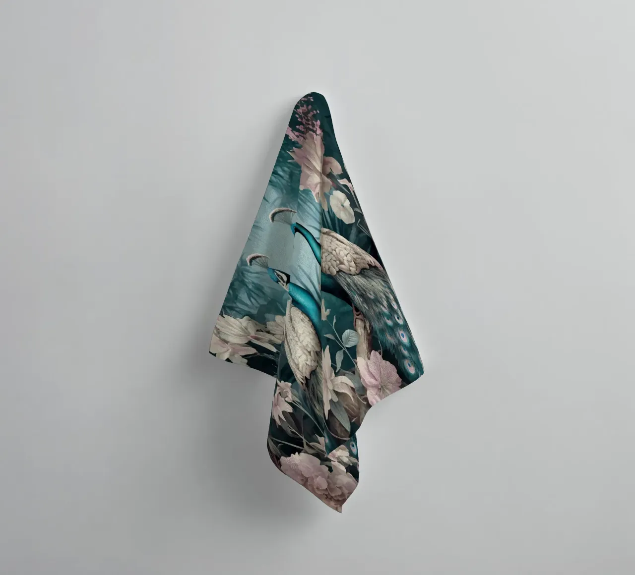 Pauwen Mystiek Jungle Paradijs badhanddoek van Andrea Haase Vintage World