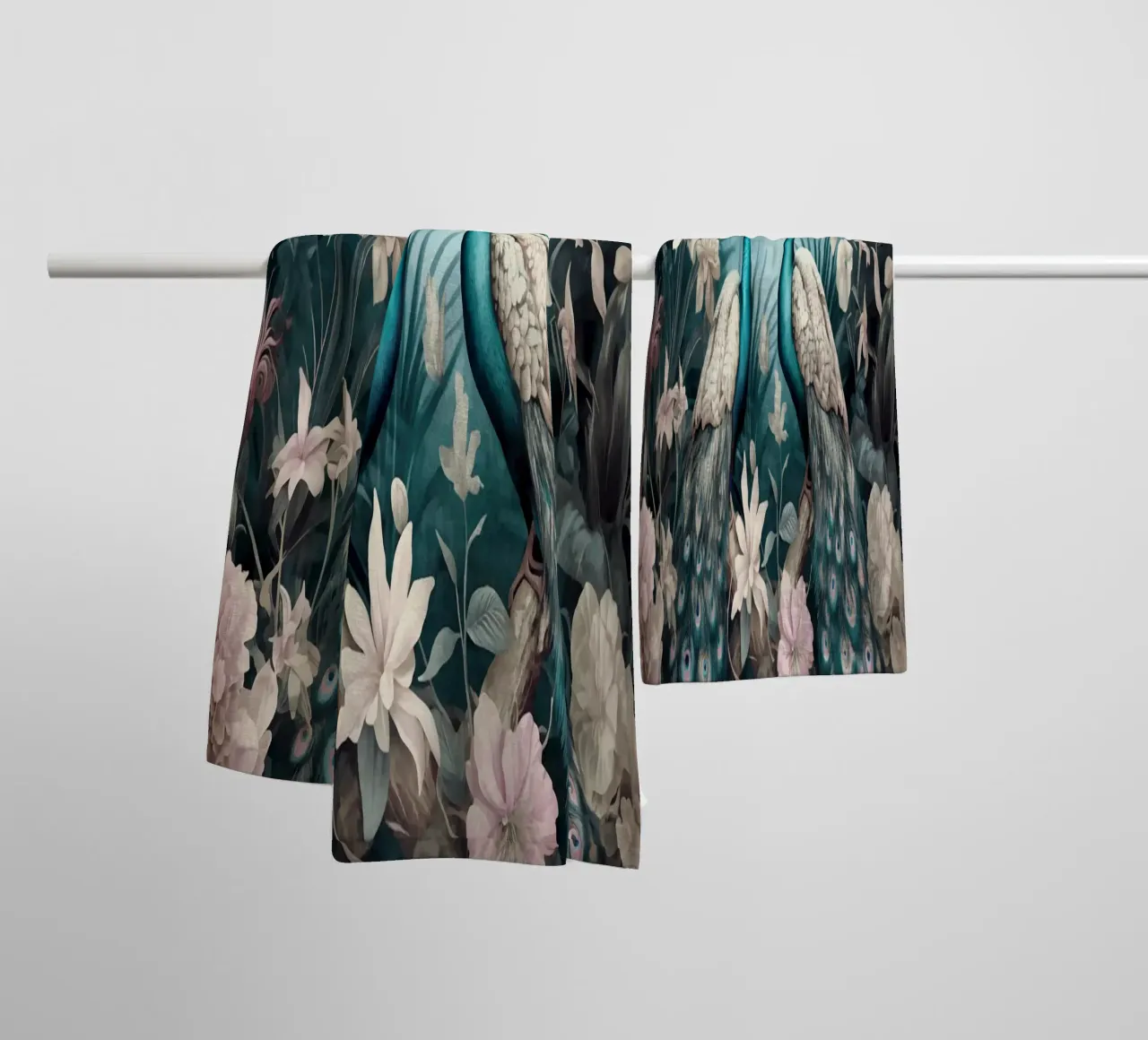 Pauwen Mystiek Jungle Paradijs badhanddoek van Andrea Haase Vintage World
