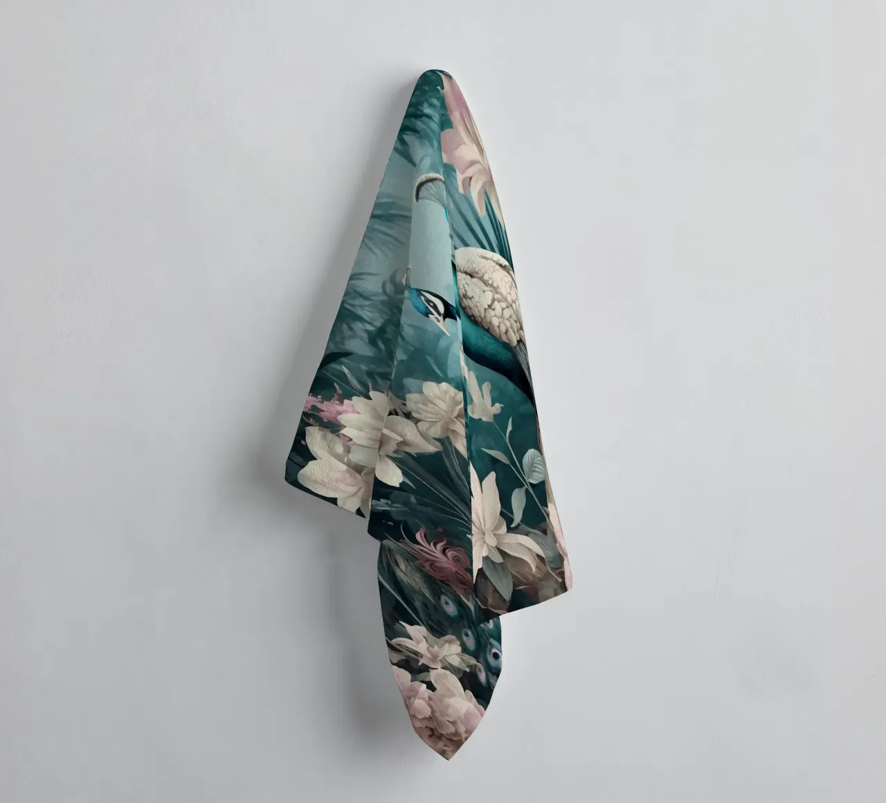 Pauwen Mystiek Jungle Paradijs badhanddoek van Andrea Haase Vintage World