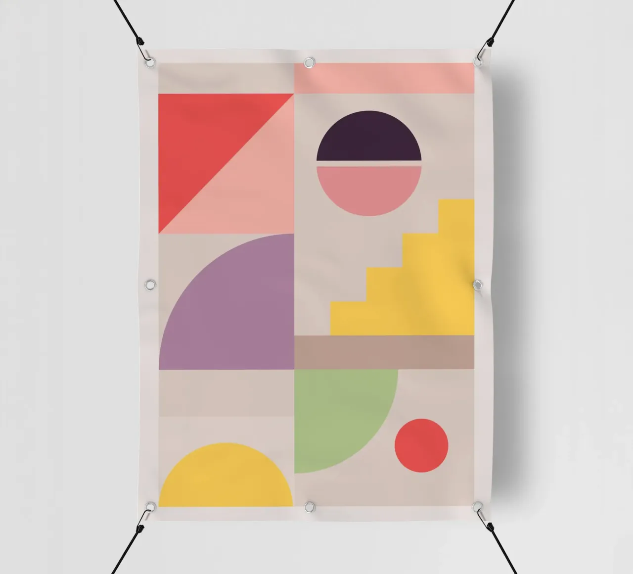 Minimalistische Geometrie 20 PVC Plane von Gaite