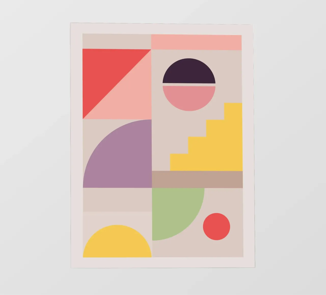 Minimalistische Geometrie 20 PVC Plane von Gaite