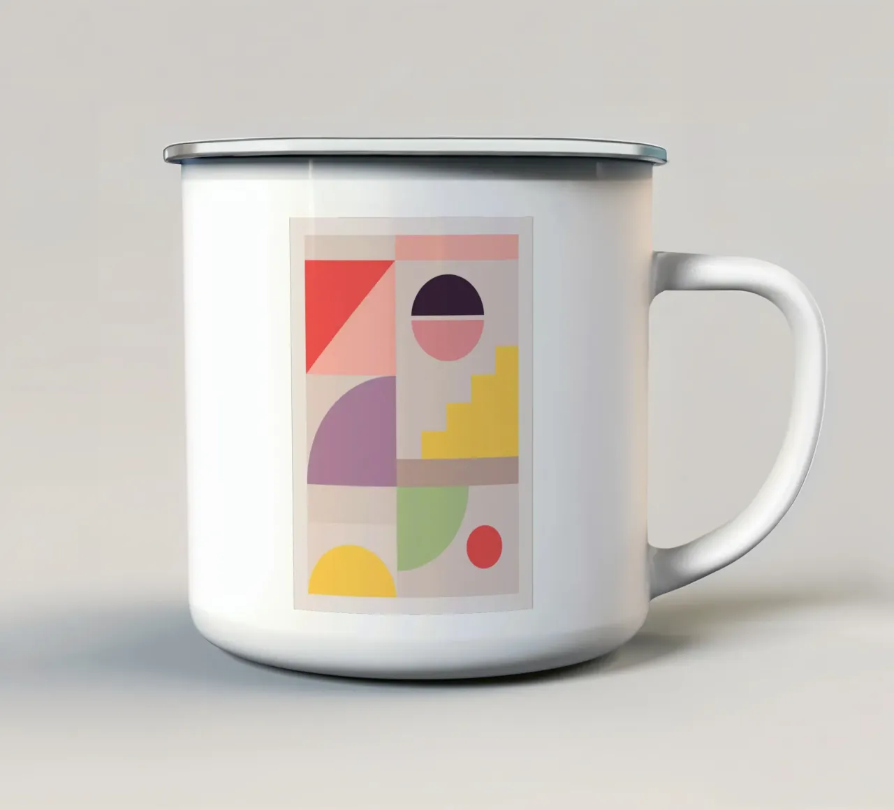 Geometria minimalista 20 tazza in smalto da Gaite
