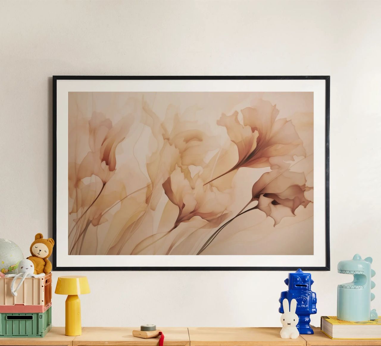 Ethereal Blooming Fantasies Peach poster by Andrea Haase Floral Passion