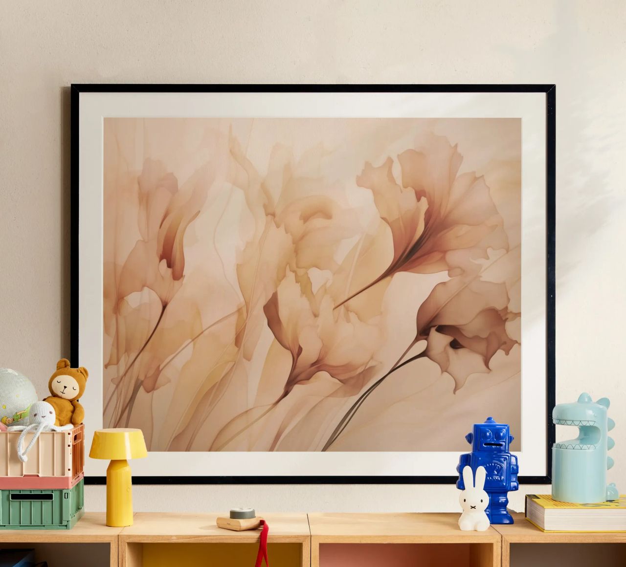 Ethereal Blooming Fantasies Peach poster by Andrea Haase Floral Passion
