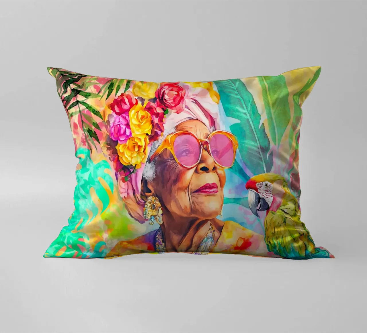 Portrait Style Without Limits decorative cushion by Andrea Haase Modern Home