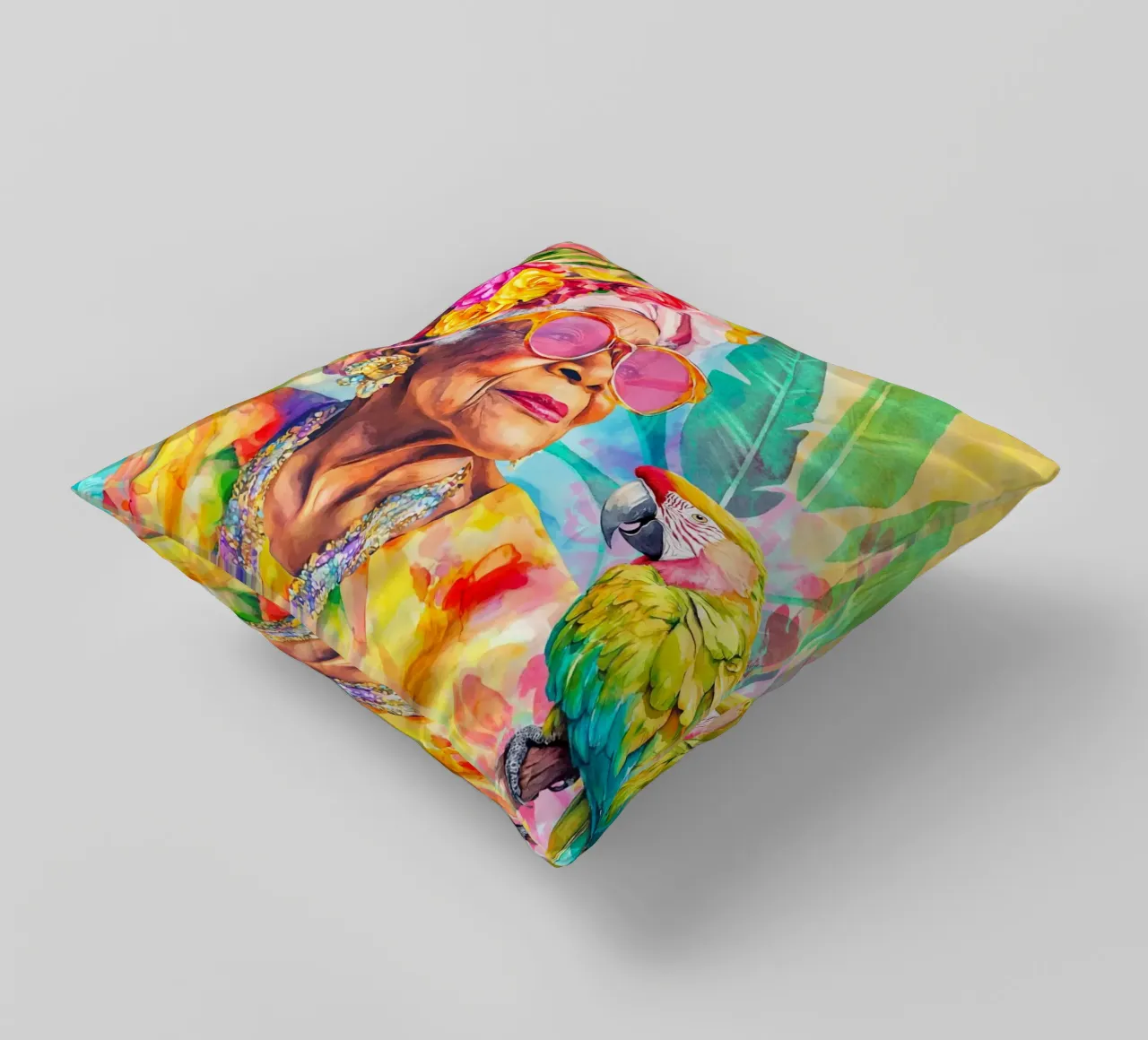 Portrait Style Without Limits decorative cushion by Andrea Haase Modern Home