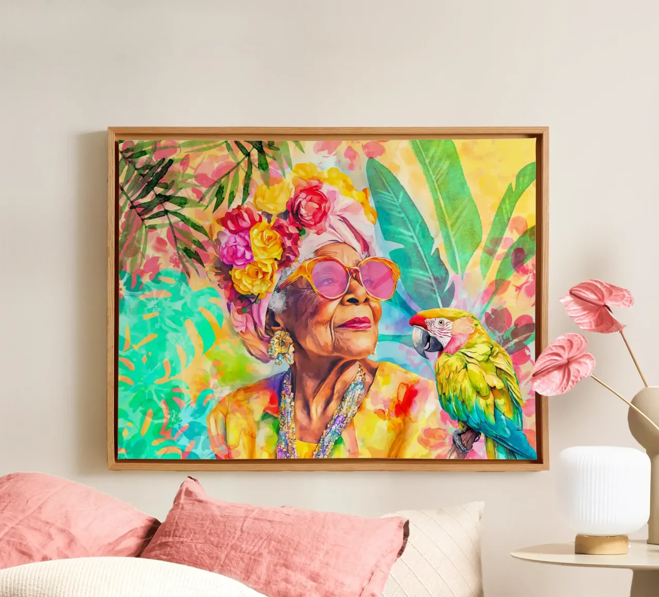 Portrait Style Without Limits canvas with Floater frame by Andrea Haase Modern Home