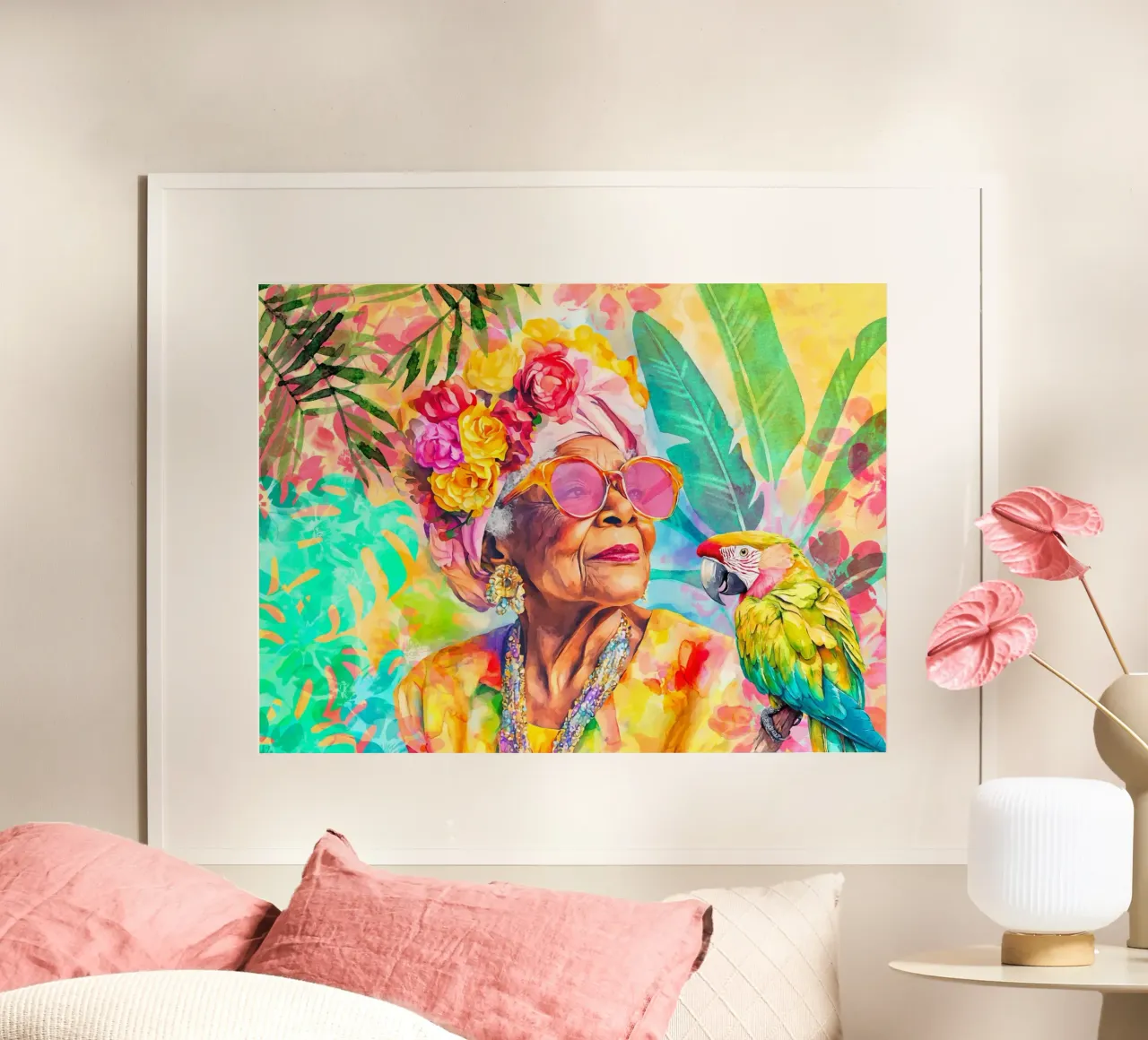 Portrait Style Without Limits poster with aluminum frame by Andrea Haase Modern Home