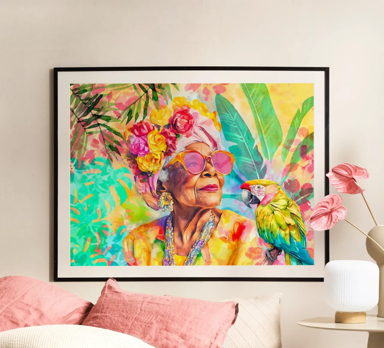 Portrait Style Without Limits poster with aluminum frame by Andrea Haase Modern Home