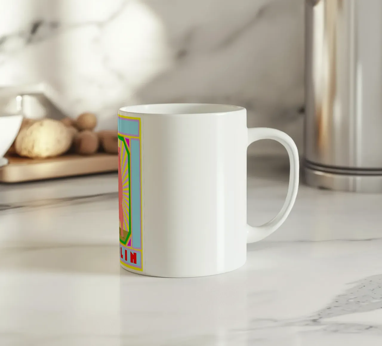 Berlin ceramic mug by Limo und Mo