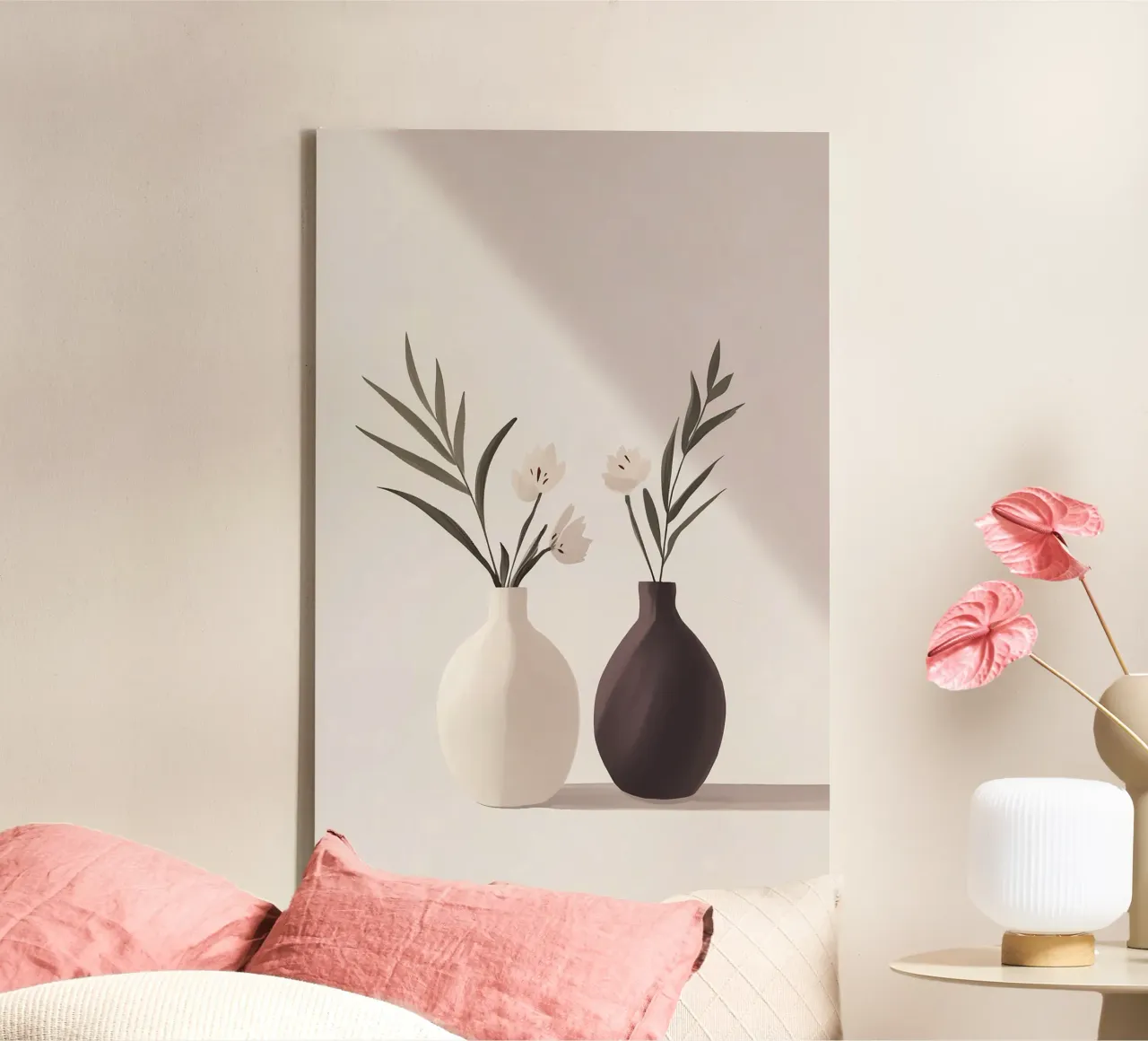 Douce magie des fleurs boho toile avec Caisse américaine de Carinaprint