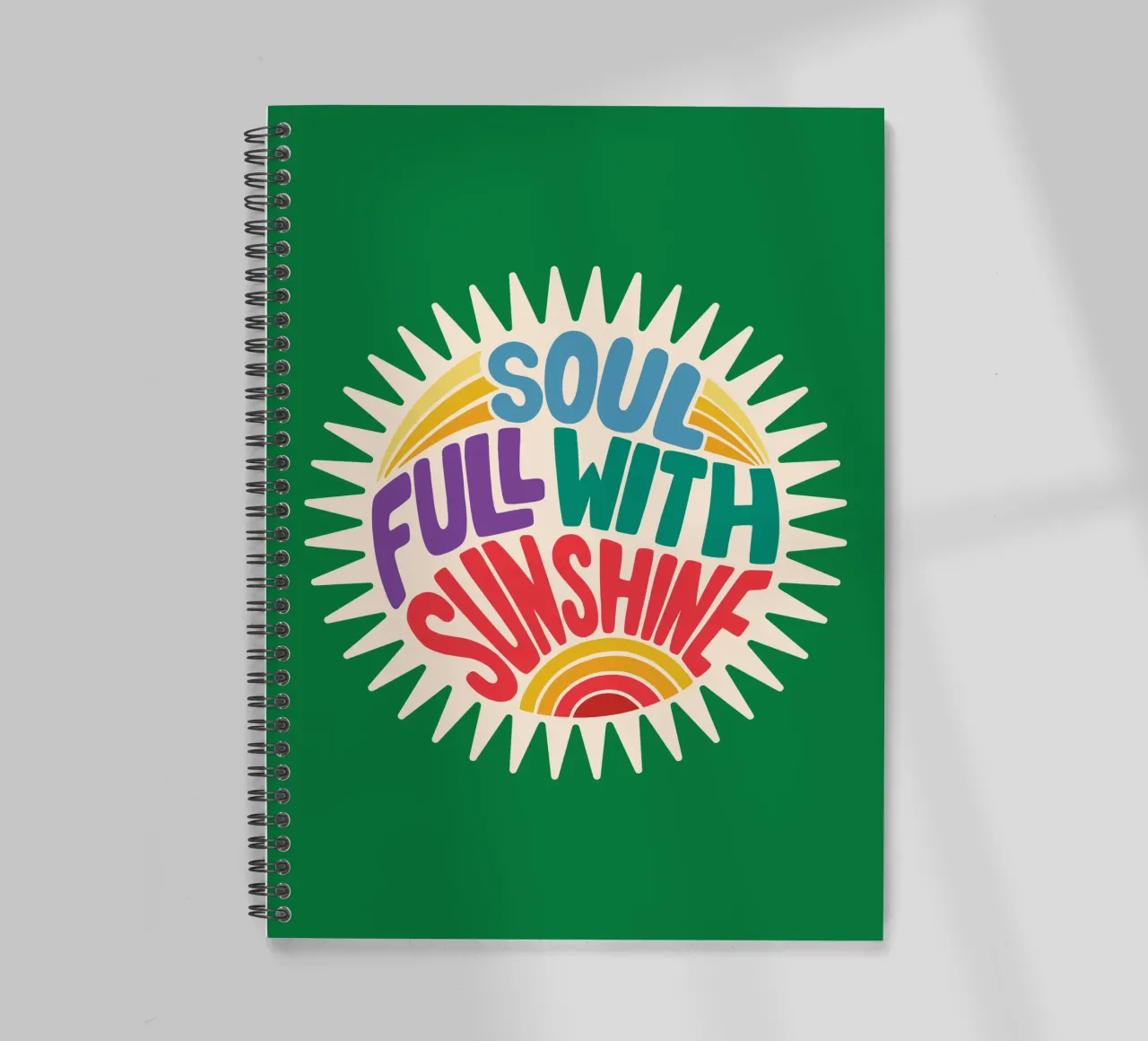 L'âme pleine de soleil carnet à spirale de easternspringco