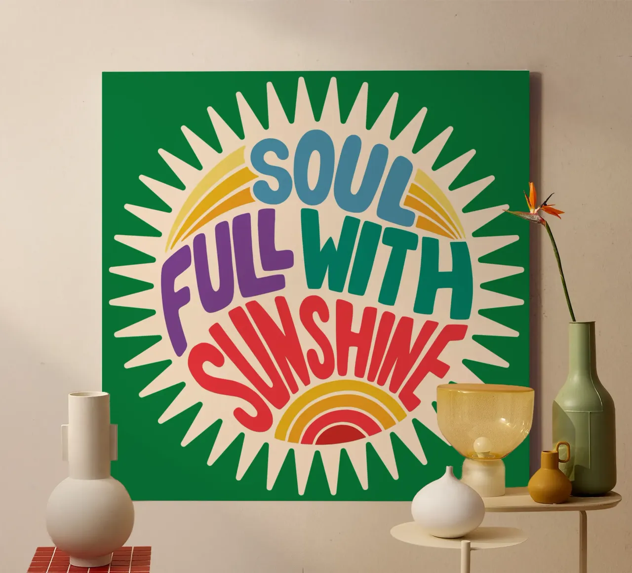 Soul Full With Sunshine canvas by easternspringco