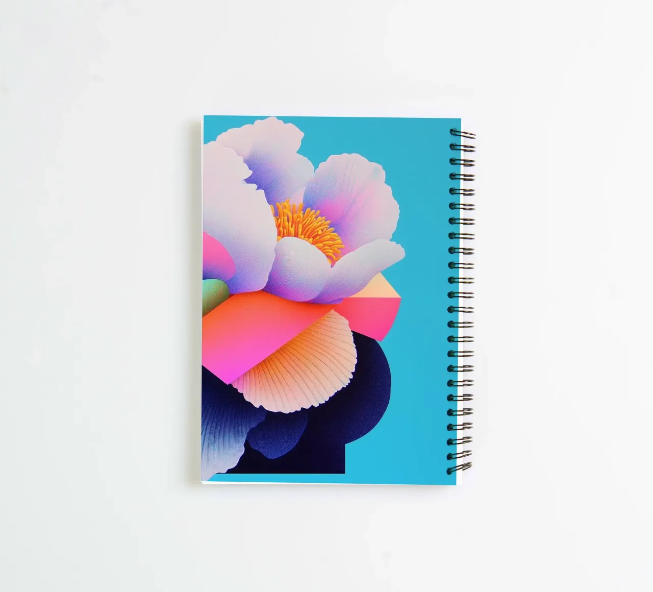 Peonie simmetriche pop diario ad anelli da Carinaprint