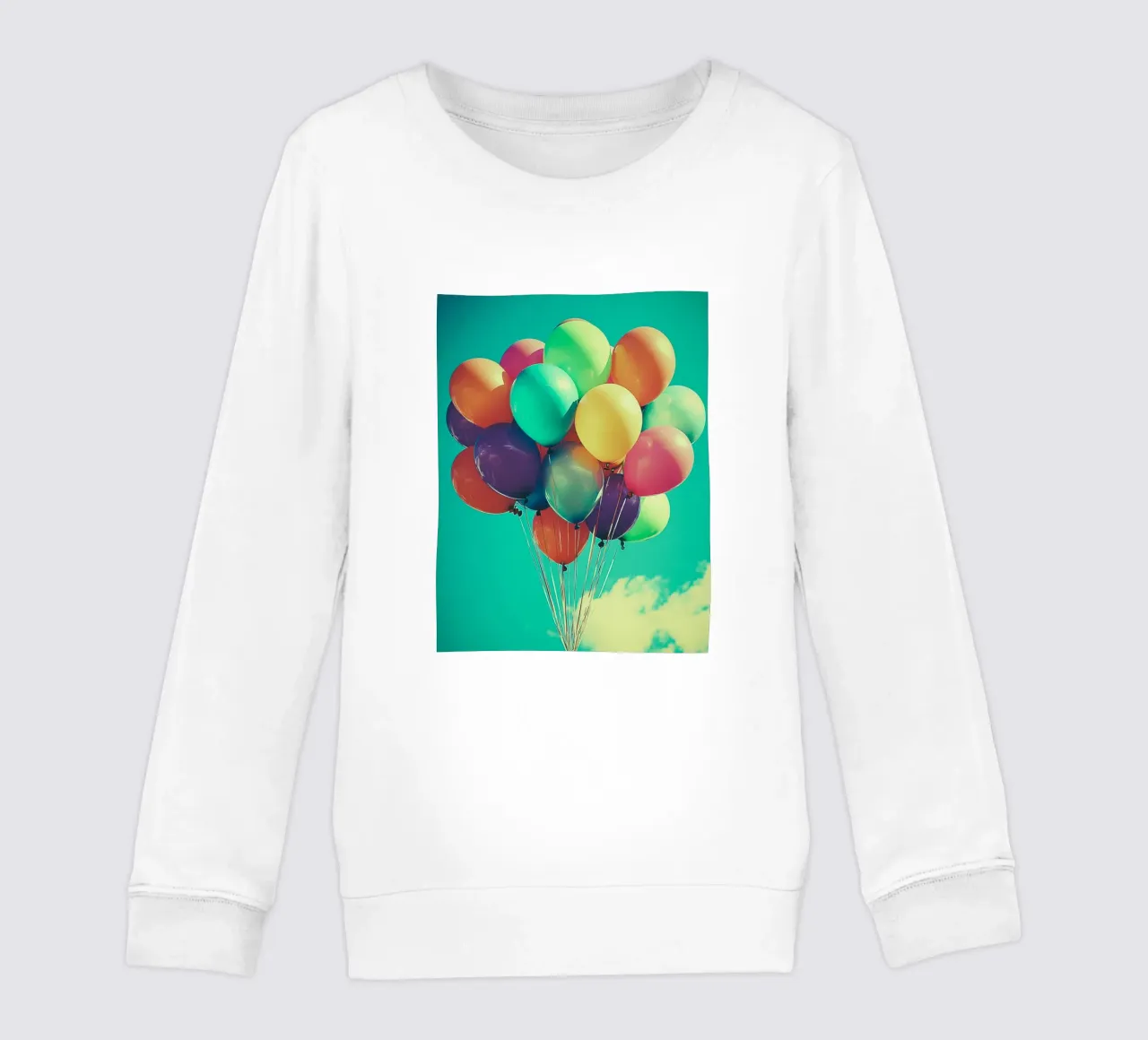 Palloncini colorati per feste felpa bambino da Carinaprint