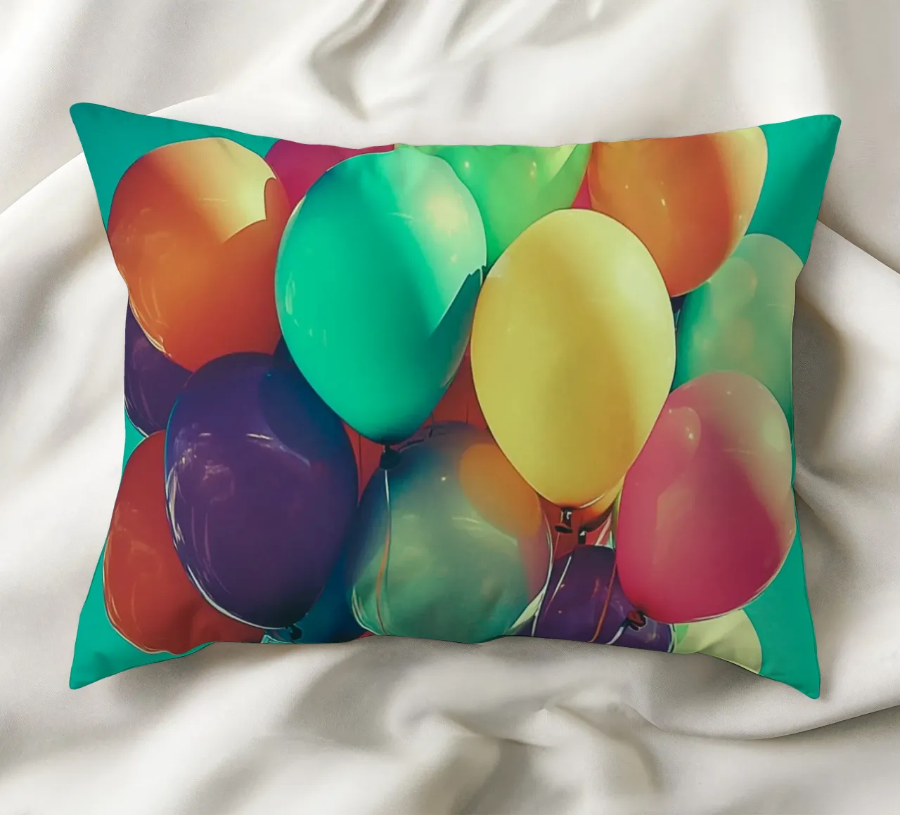 Palloncini colorati per feste cuscino da Carinaprint