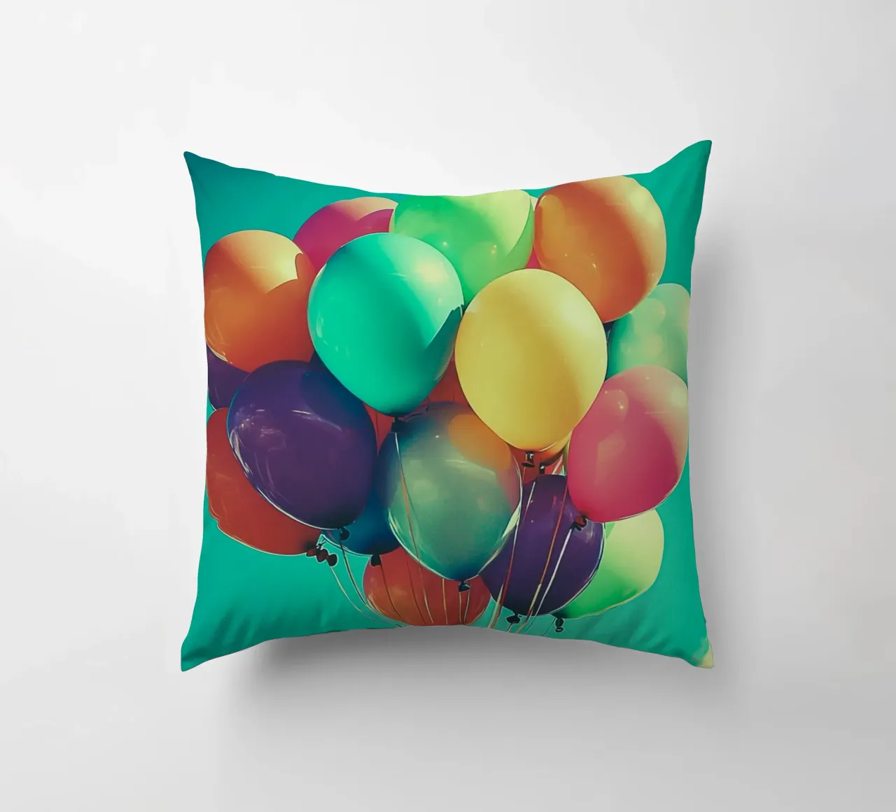 Palloncini colorati per feste cuscino da Carinaprint