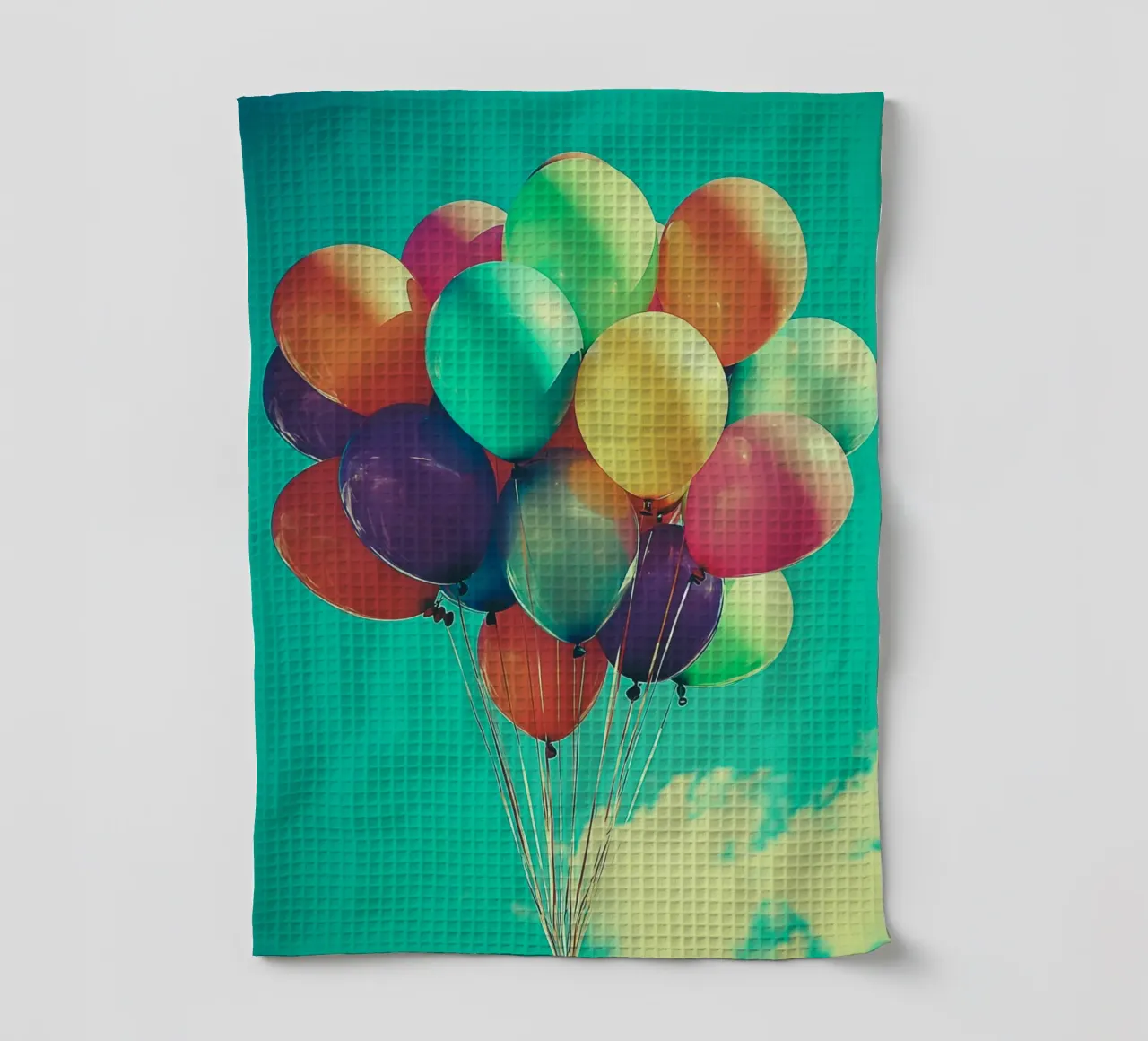 Palloncini colorati per feste canovaccio da cucina da Carinaprint
