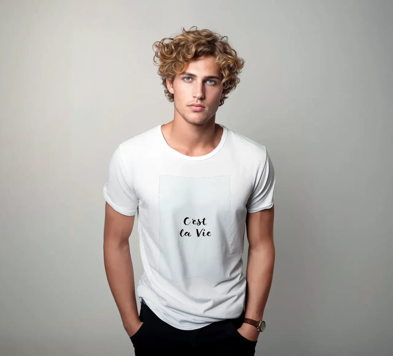 C'est la Vie t-shirt da typed