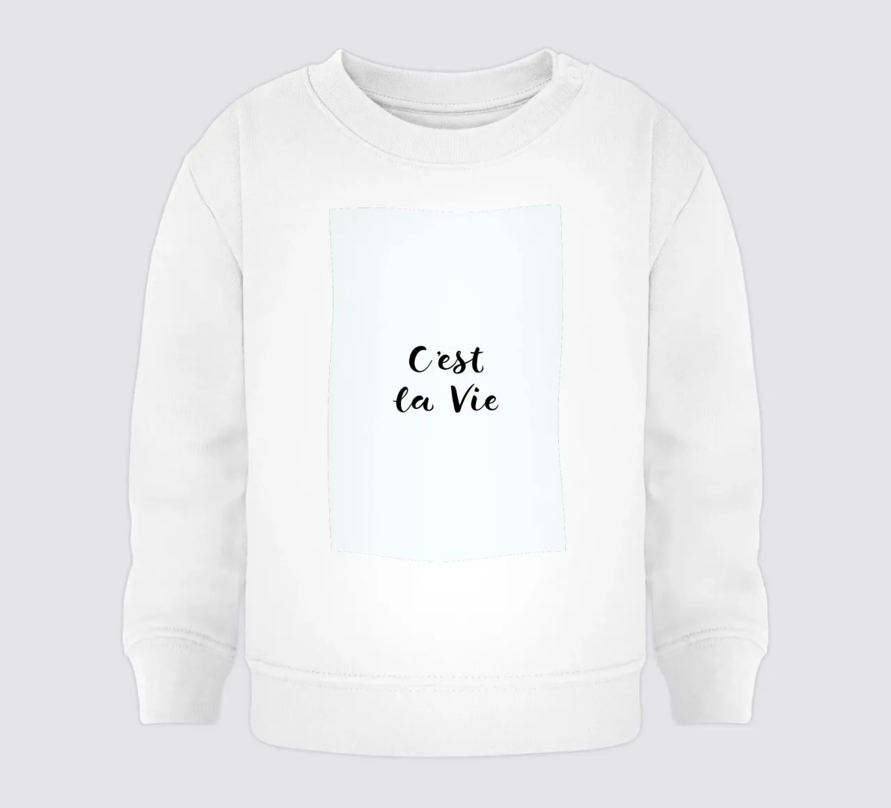 C'est la Vie felpa neonato da typed