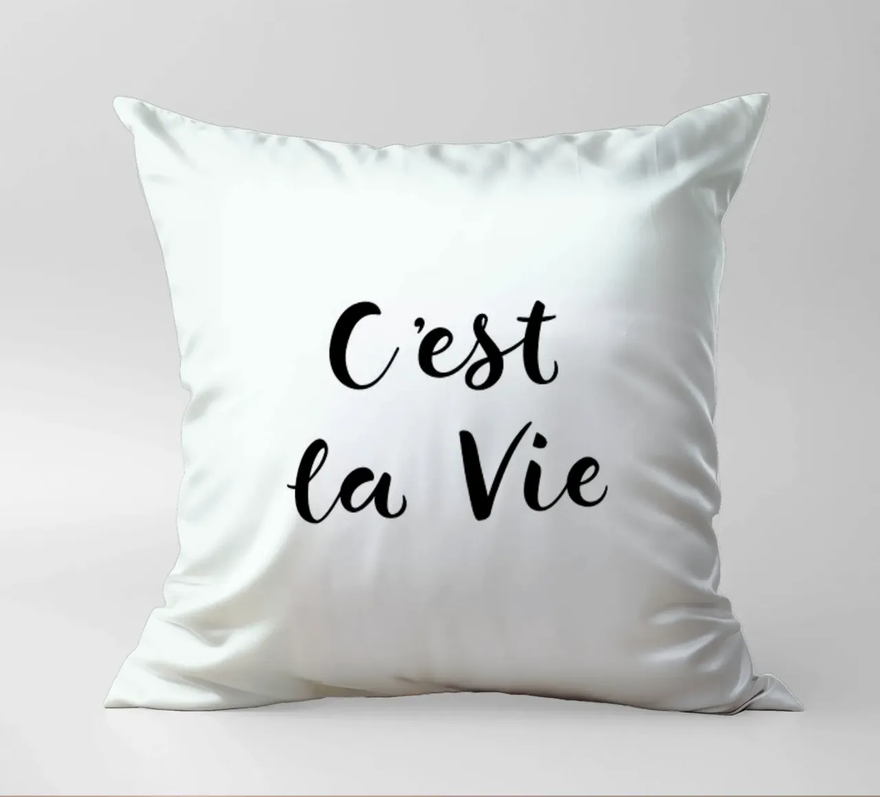 C'est la Vie cuscino da typed