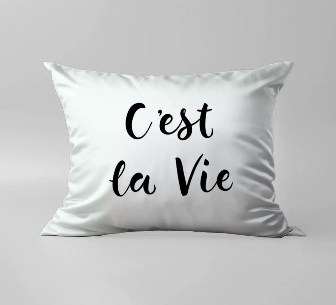 C'est la Vie cuscino da typed