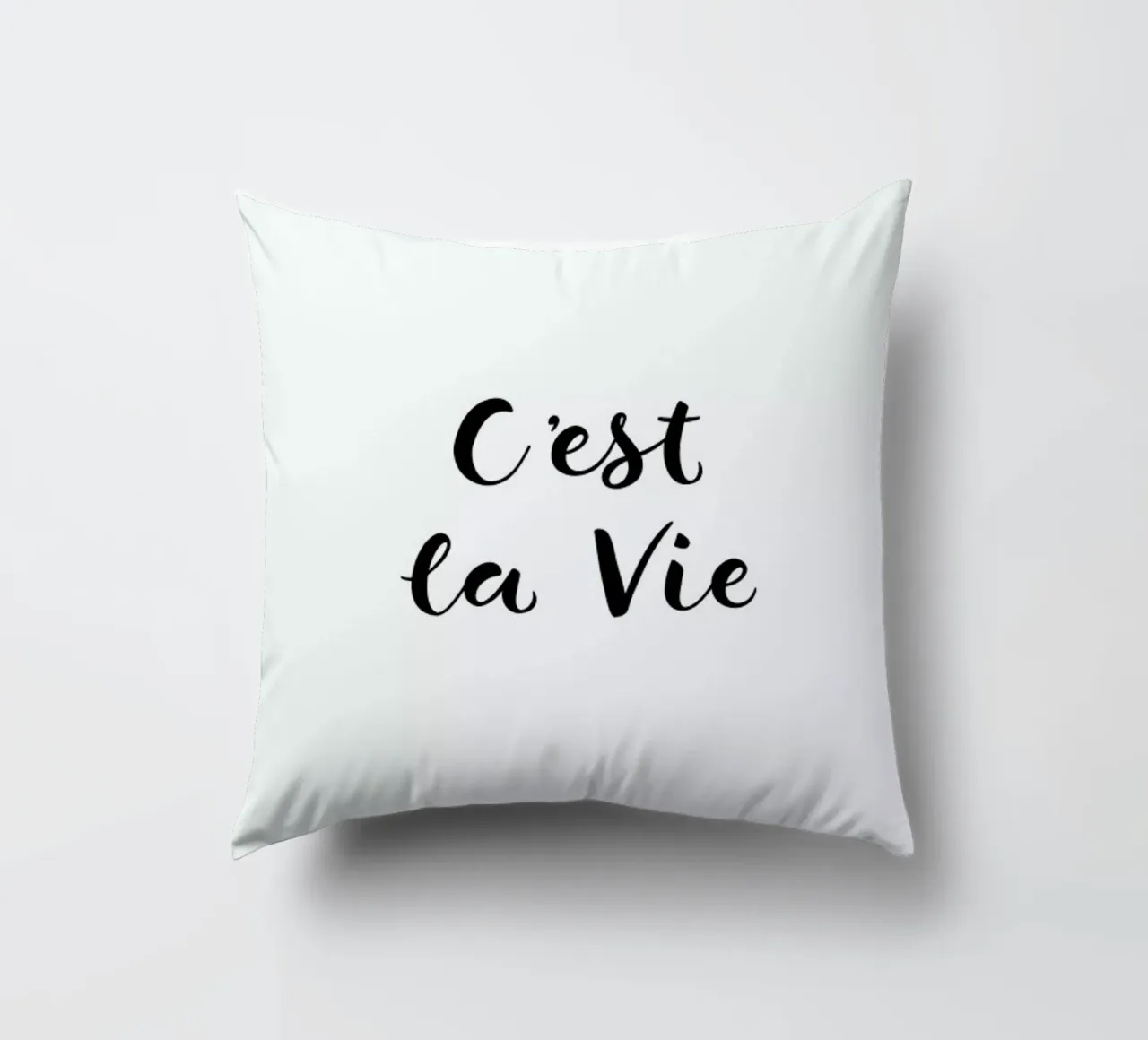 C'est la Vie cuscino da typed