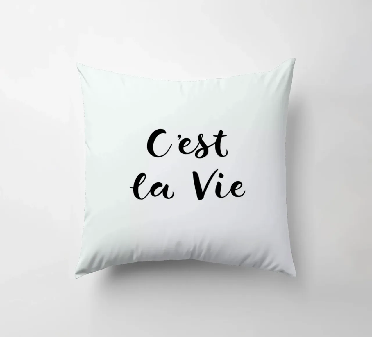 C'est la Vie cuscino da typed