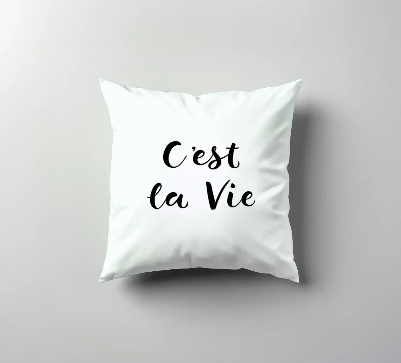 C'est la Vie cuscino da typed