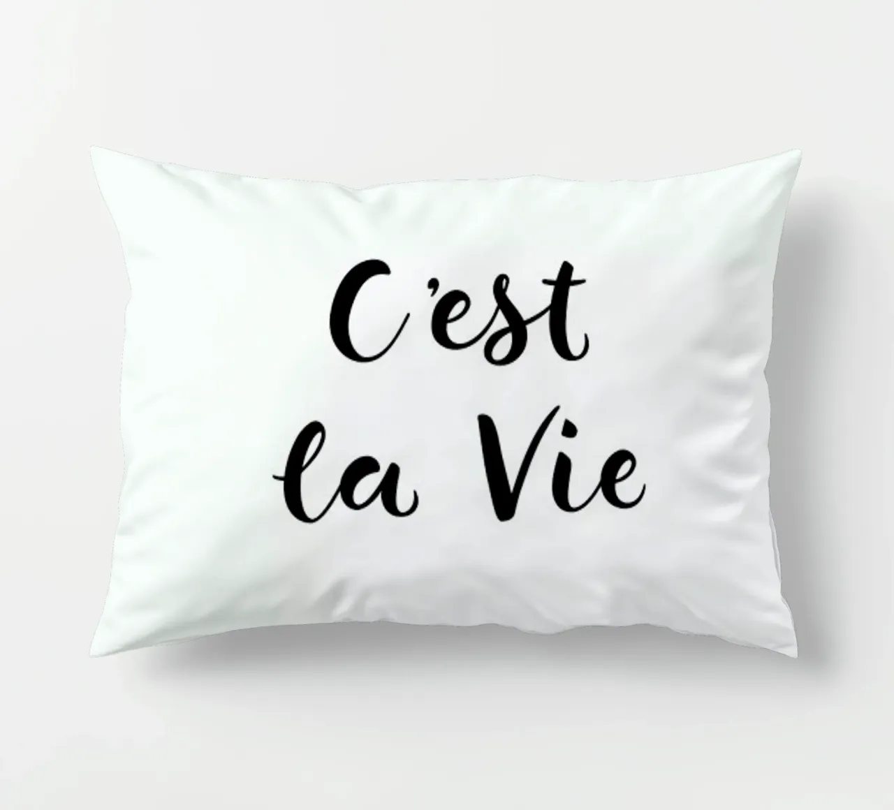 C'est la Vie cuscino da typed