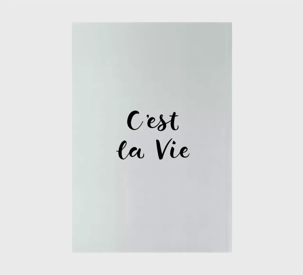 C'est la Vie notebook by typed