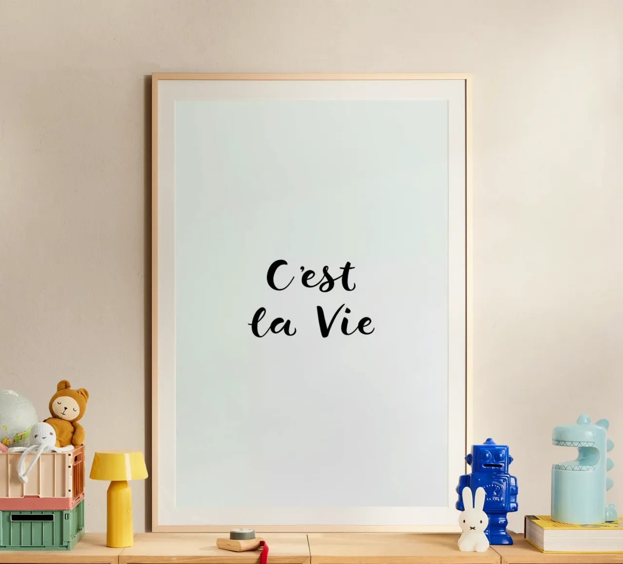 C'est la Vie carta hahnemühle da typed