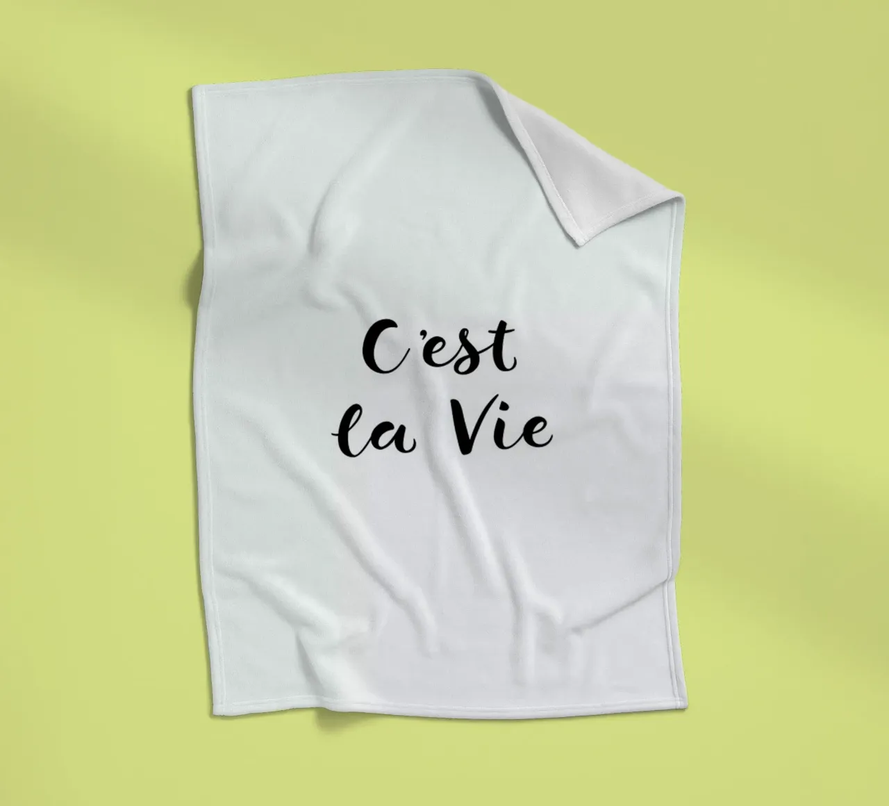 C'est la Vie coperta in pile da typed
