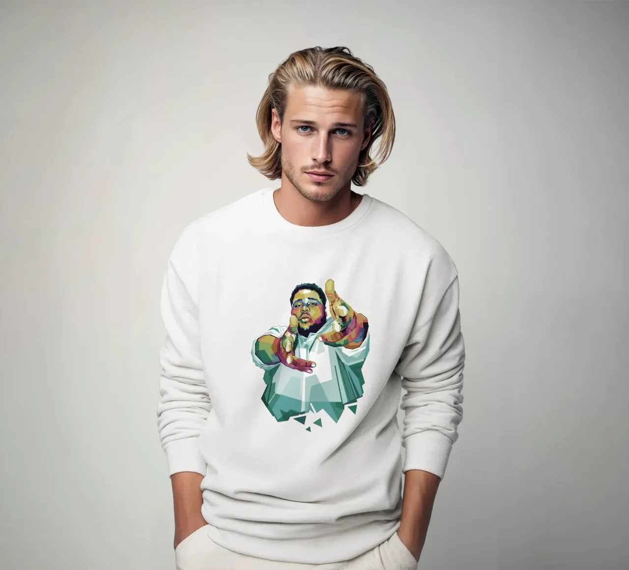 Rod Wave WPAP fanart felpa da Alkahfsmart