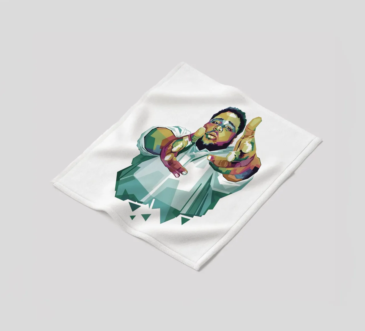 Rod Wave WPAP fanart coperta in pile da Alkahfsmart