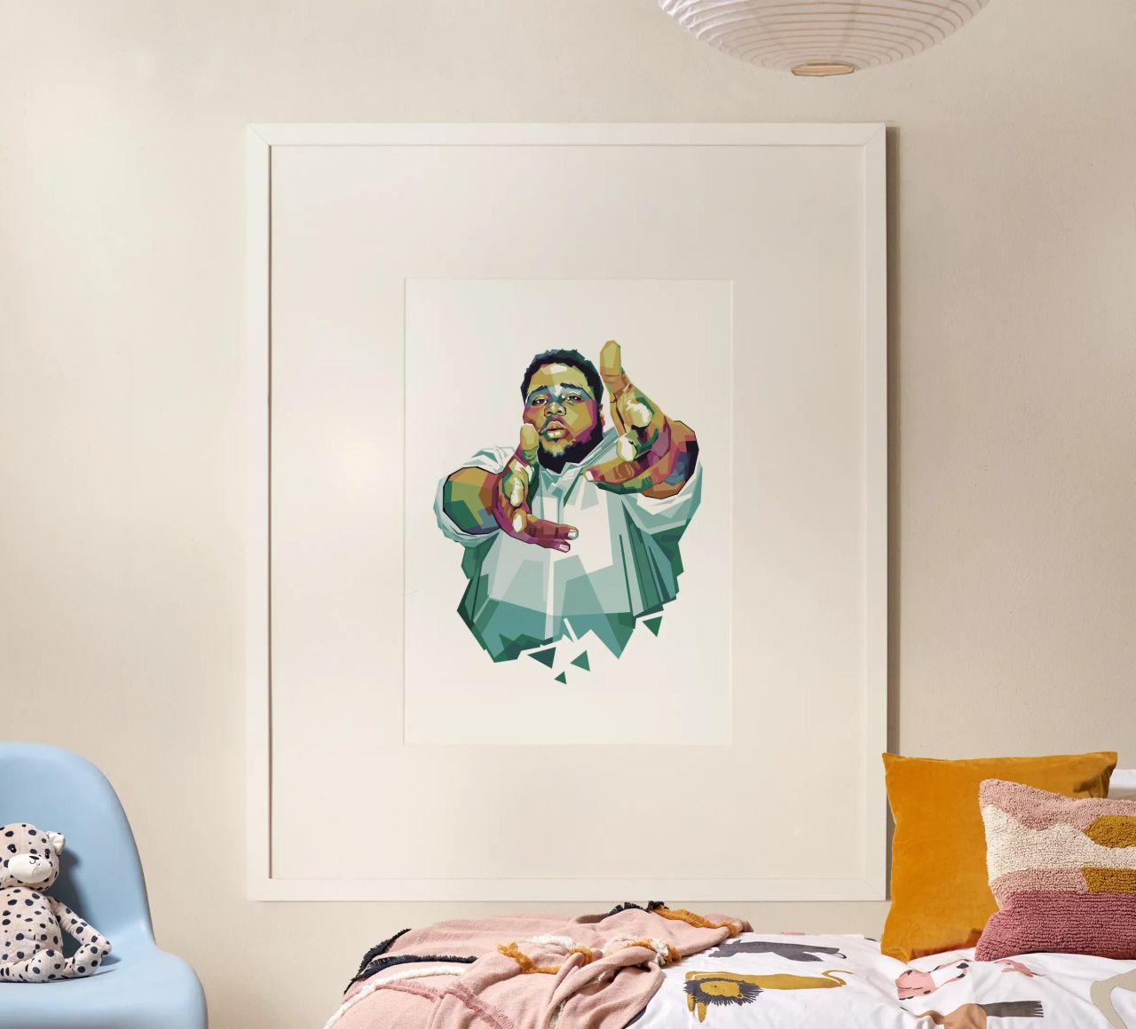 Rod Wave WPAP fanart poster by Alkahfsmart