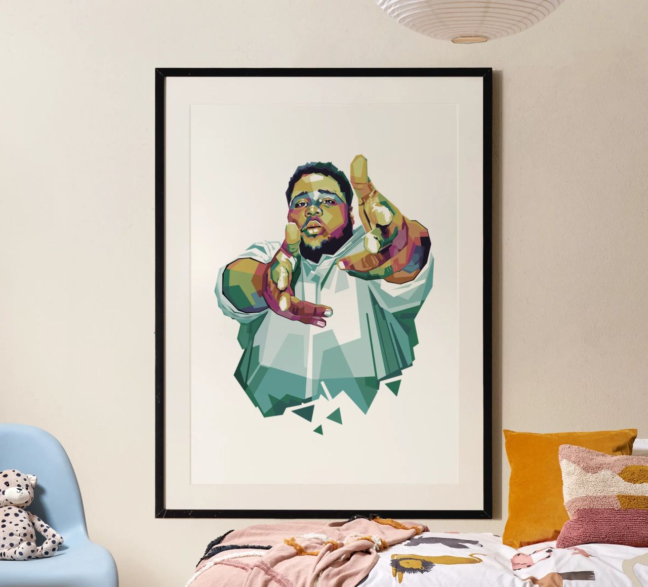 Rod Wave WPAP fanart poster by Alkahfsmart