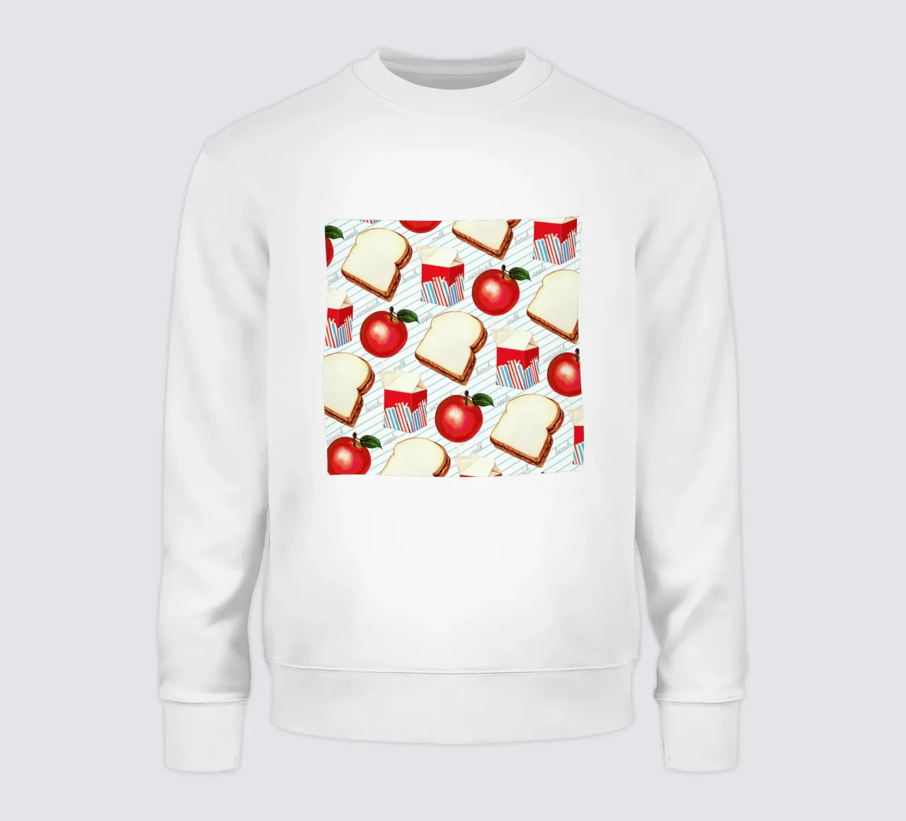 Lunch Patterns Lunch Ruled sweatshirt by Kelly Gilleran