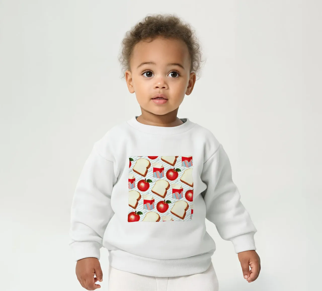 Lunch Patterns Lunch Ruled felpa neonato da Kelly Gilleran