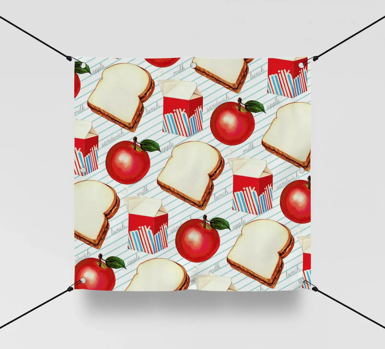 Lunch Patterns Lunch Ruled lonas publicitarias de Kelly Gilleran